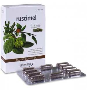 Ruscimel Accion Continua Soria Natural - Homeosor (30 Capsulas)