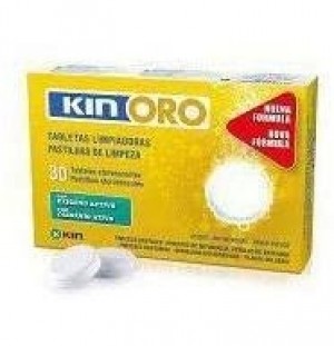 Kin Oro Tabletas Limpiadoras - Limpieza Protesis Dental (30 Tabletas)