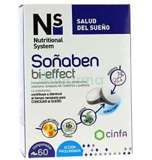 Ns Soñaben Bi-Effect 1,85 Mg Melatonina (60 Comprimidos)