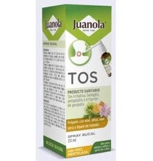 Juanola Tos Spray Bucal (1 Envase 120 Ml Sabor Miel Mentolada)