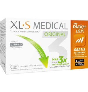 Xls Medical Original Captagrasas Nudge (180 Comprimidos)