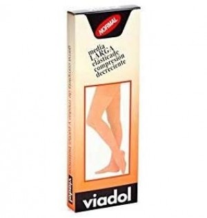 Media Larga (A-F) Compresion Normal - Viadol Va-41 (Talla Grande Color Beige)