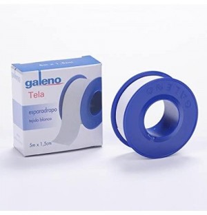 Esparadrapo - Galeno Tela (1 Unidad 5 M X 1,5 Cm Color Blanco)