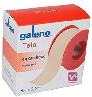 Esparadrapo - Galeno Tela (1 Unidad 5 M X 1,5 Cm Color Piel)