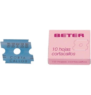 Cortacallos Recambio Cuchillas, 10 Ud. - Beter