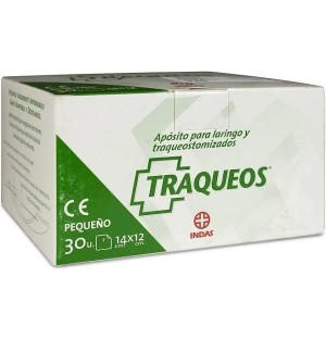 Traqueo,S Aposito Laringo Traqueotomizado (14 X12 Cm 30 U)