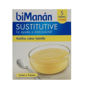 Bimanan Beslim Sustitutivo Natilla (6 Sobres 55 G Sabor Vainilla)
