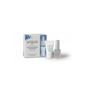 Unglax Tto Fortalecedor Intensivo Uñas - Endurecedor + Crema (1 Envase 10 Ml + 1 Envase 15 Ml Pack)