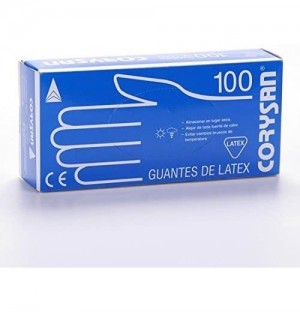 Guantes De Latex - Corysan (100 Unidades Talla Grande)
