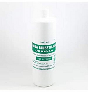 Agua Bidestilada - Orravan (1 Envase 1000 Ml)