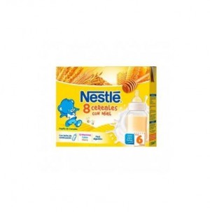 Nestle Papilla 8 Cereales Con Miel - Lista Para Tomar (2 Bricks 250 Ml)