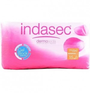 Indasec Maxi Compresa Perdidas Leves (Bolsa 15 Compresas)