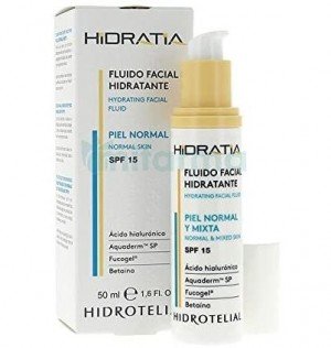 Hidrotelial Hidratia Piel Normal/ Mixta - Fluido Facial Hidratante (1 Envase 50 Ml)
