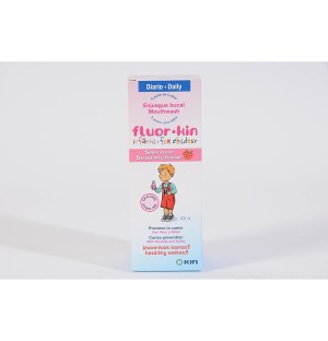 Fluor Kin Infantil Enjuague Bucal (1 Envase 500 Ml Fresa)