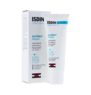 Acniben Repair Hidratante Reparador Y Aliviador - Isdin Teen Skin Rx (Gel Crema 1 Envase 40 Ml)