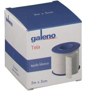 Esparadrapo - Galeno Tela (1 Unidad 5 M X 5 Cm Color Blanco)