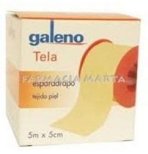 Esparadrapo - Galeno Tela (1 Unidad 5 M X 5 Cm Color Piel)