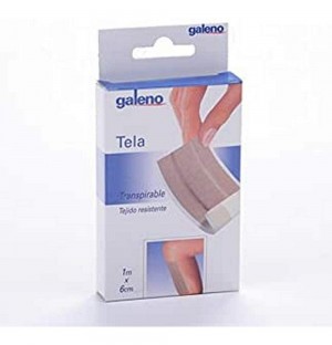 Galeno Tela - Aposito Adhesivo (Color Piel 1 M X 6 Cm Para Cortar)