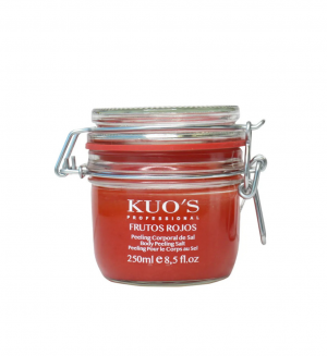Peeling Corporal de Sal Frutos Rojos, 250 ml. - Kuo's