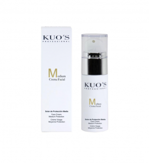 Crema Facial Solar Protección Media, 30 ml. - Kuo's