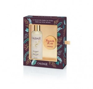Agua de Belleza, 100 ml. + Balsamo con Color Labios Seduction French Kiss Rosa Delicioso, 7.5 g. - Caudalie