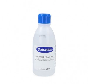 Alcohol Etílico 96°, 250 ml.- Salvelox