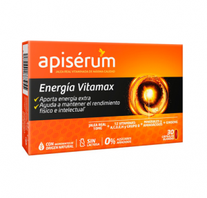 Apiserum Energía Vitamax, 30 Caps Blandas. - Perrigo