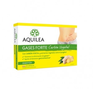 Aquilea Gases Forte Carbon Vegetal, 60 Cápsulas. - Aquilea Uriach