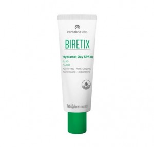 Biretix  Hydramat Day SPF 30 Fluido, 50 ml. - Cantabria Labs 