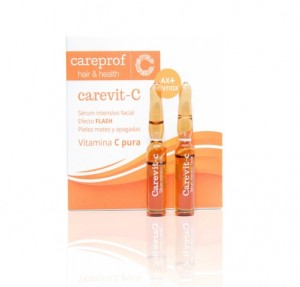Carevit-C Sérum Vitamina C Pura Intensivo Facial Ampollas Flash, 4 x 2 ml. - Careprof