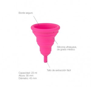 Copa Menstrual, Lily Cup Compact, Tamaño B. - Intimina