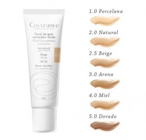 Couvrance Maquillaje Fluido Tono (2.5) Beige, 30 ml. - Avene