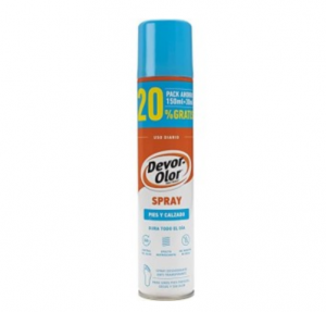 Devor-Olor Spray Para Pies, 180 ml. - Orkla