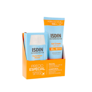 Fotoprotector Fusion Water  Magic SPF50 50 ML + Gel Cream SPF50 100 ML – ISDIN