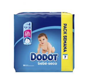 Pañal Infantil Pack Semanal T4 9-14 Kg, 30 ud. - Samforlab