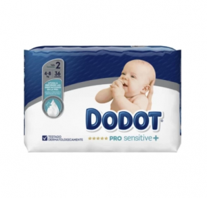 Pañal Dodot Pro Sensitive T2 4-8 Kg, 36 uds.- Samforlab