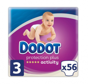 Pañal Infantil Dodot Plus Activity T3 6-10 Kg, 56 ud. - Samforlab