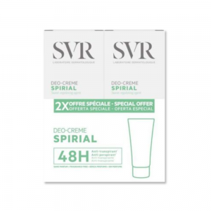 Duo Spirial Deo- Crema Anti-Transpirante 48H, 50 ml + 50 ml. - SVR