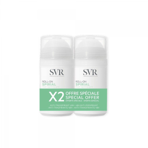 Duo Spirial Roll-on Desodorante Anti-transpirante 48 h. 50 ml + 50 ml. - SVR