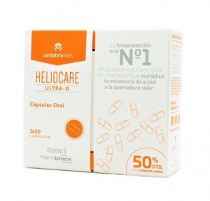 Duplo Heliocare Ultra-D, 2x30 Cápsulas. - Cantabria Labs