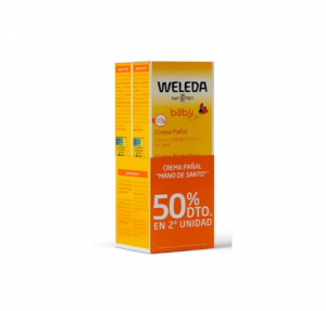 Duplo Crema De Pañal, 50% Dto en la 2ª Unidad, 75 ml + 75 ml. - Weleda