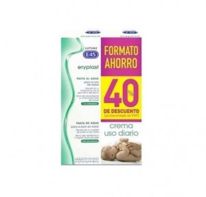 Duplo Lutsine E45  Eryplast Pasta al Agua, 2ª ud al 40% de dto, 125 g + 125 g. - Karo Healthcare