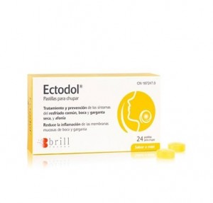 Ectodol 24 pastillas para chupar. - Brill Pharma