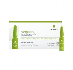 Factor G Renew Ampollas Bioestimulantes, 7 x 1,5 ml.  - Sesderma