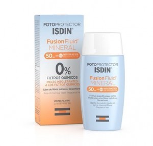 Fotoprotector Fusion Fluid MINERAL SPF 50+, 50ml. - Isdin