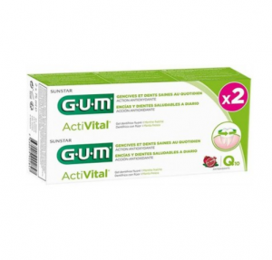 G.U.M 2x1 ActiVital Pasta De Dientes, 2x75 ml. - Sunstar