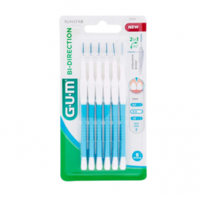 G.U.M Bi-Direction Cepillo Interdental, Talla 2, 6 Piezas. - Sunstar