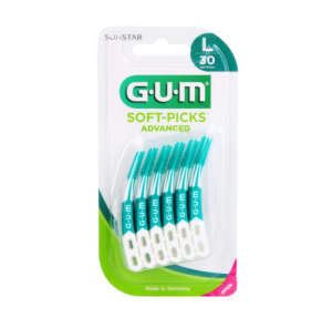 G.U.M Soft-Picks Advanced, Talla L, 30 Piezas. - Sunstar