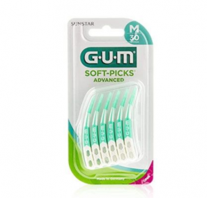 G.U.M Soft-Picks Advanced, Talla M, 30 Piezas. - Sunstar