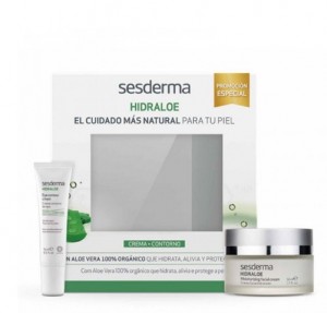 Hidraloe Crema Facial, 50 ml. + Hidraloe Contorno de Ojos, 15 ml. - Sesderma
